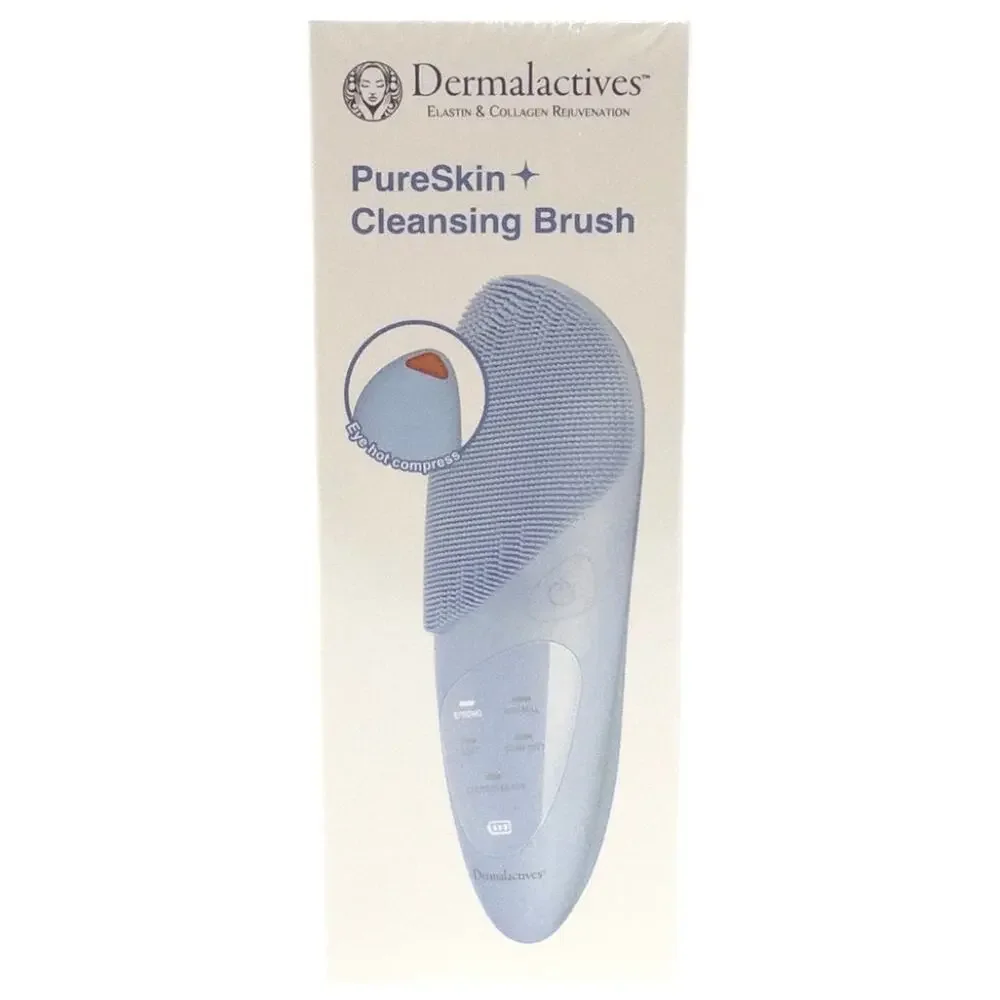 DERMALACTIVES PureSkin + Cleansing Brush Facial Tool Device - Picture 1 of 3
